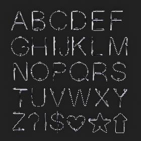 Neon Alphabet model